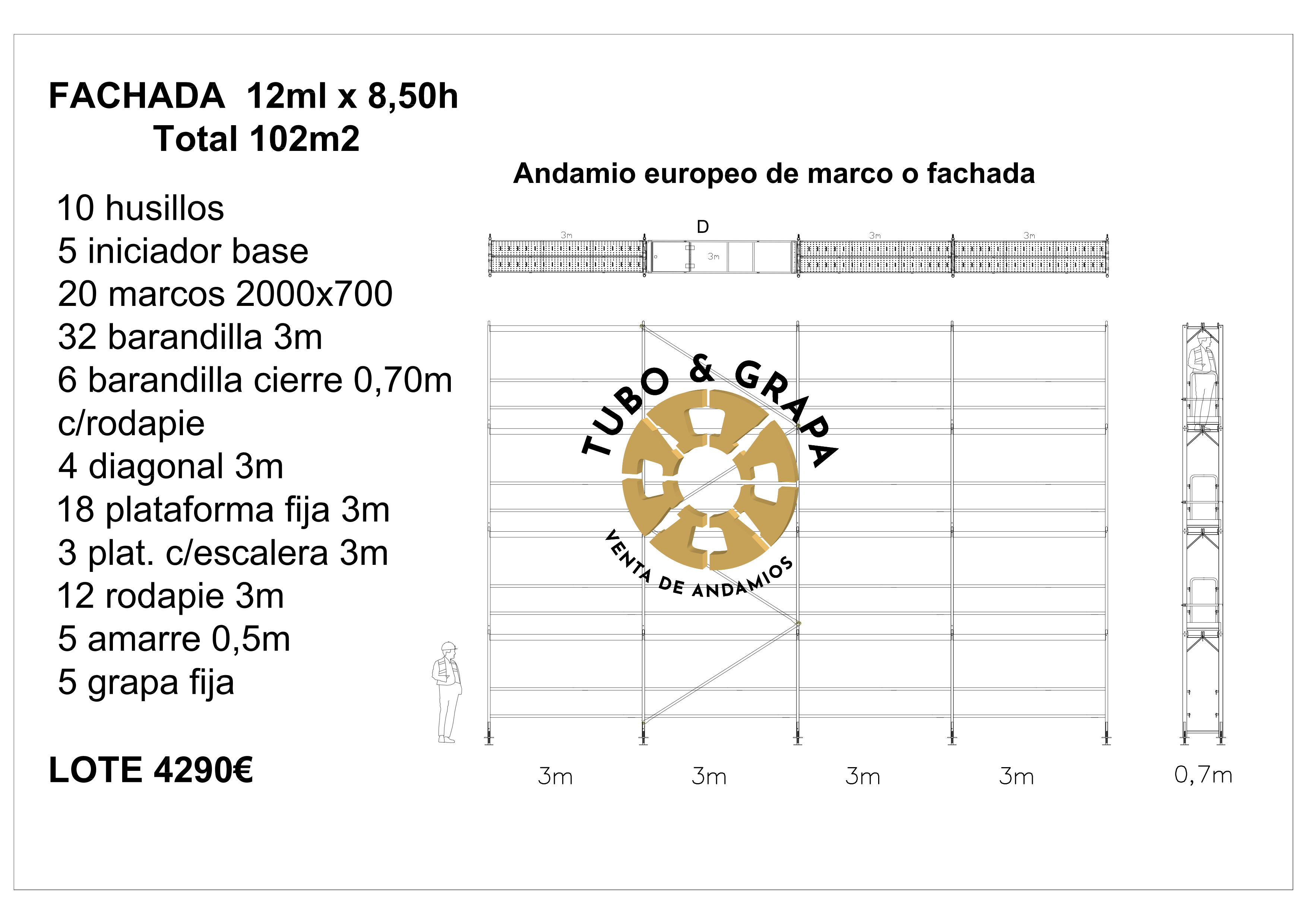 102M2 ANDAMIO DE MARCO R75