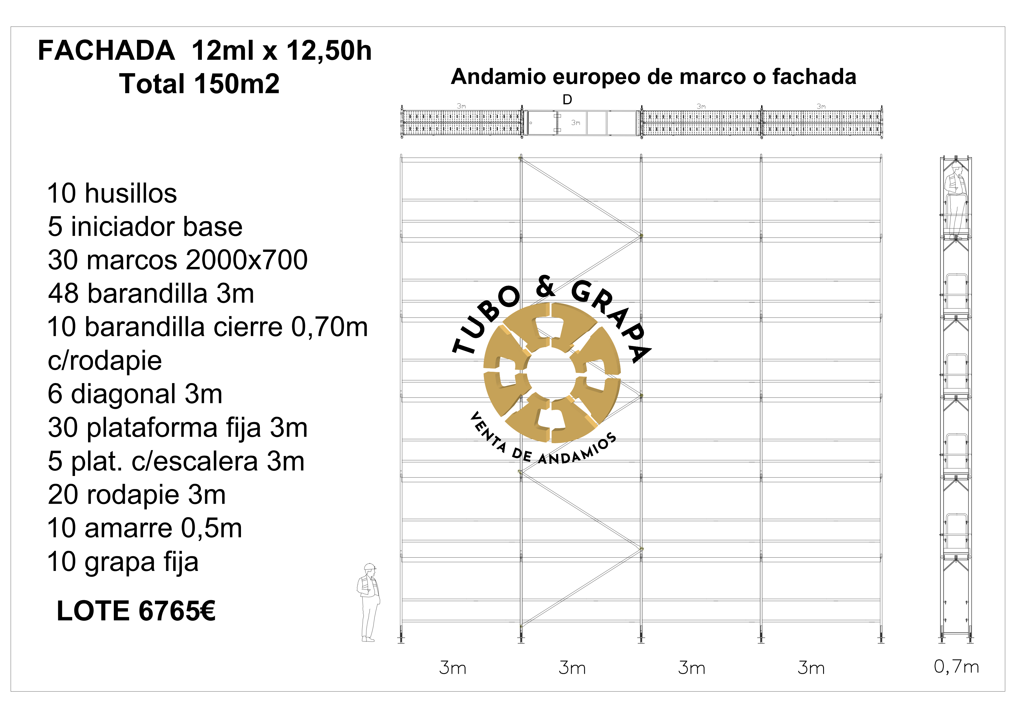 150M2 ANDAMIO DE MARCO R75