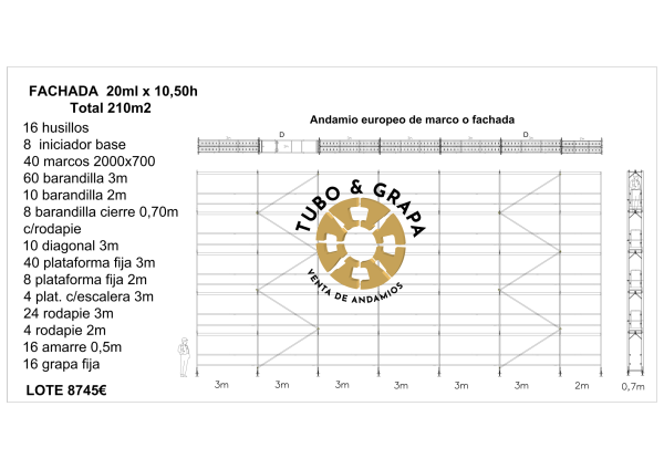 210M2 ANDAMIO DE MARCO R75