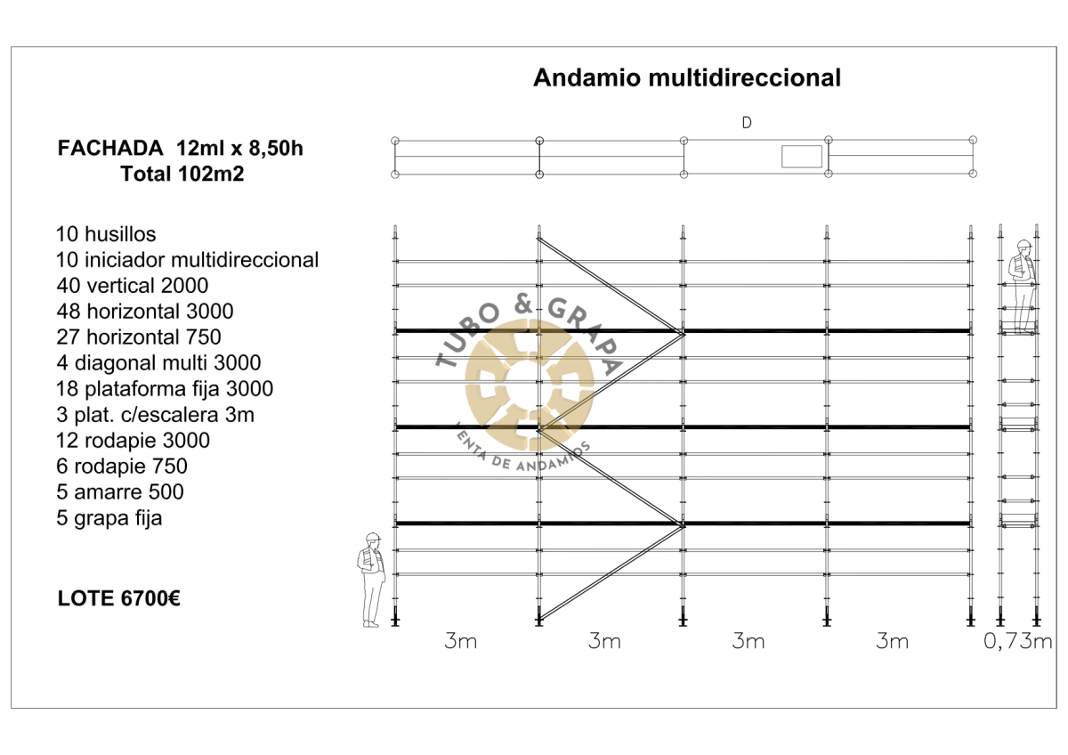 102m2 ANDAMIO MULTI
